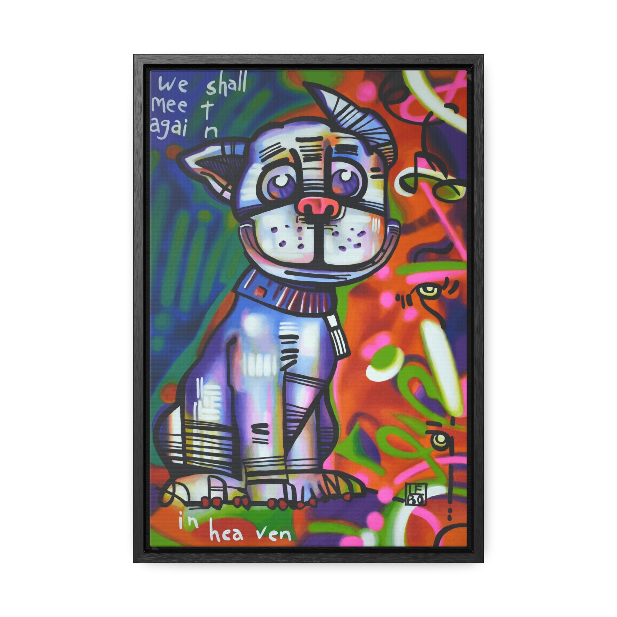 We Shall Meet Again in Heaven - Lebo Framed Premium Gallery Wrapped Canvas
